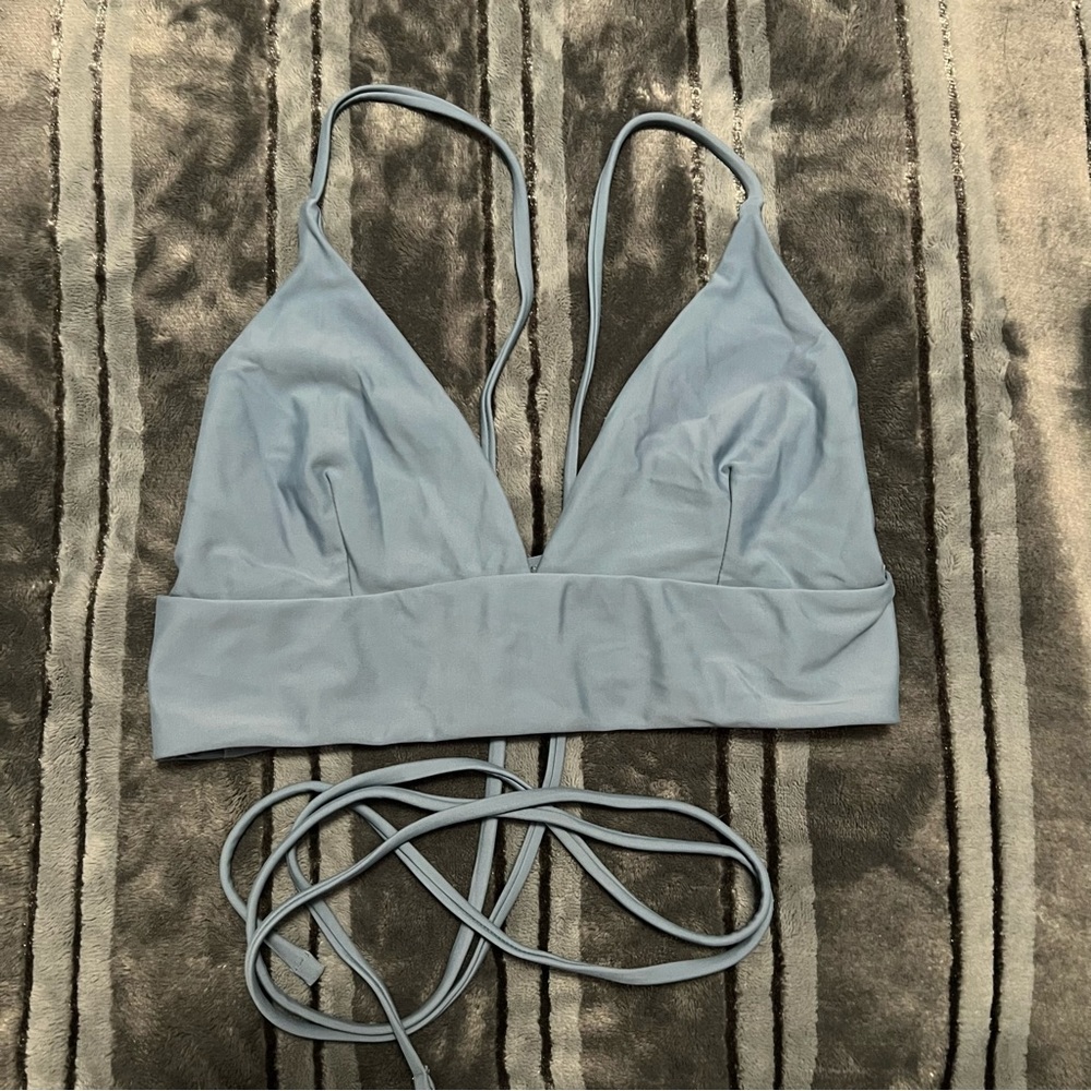 Blue Bikini Top